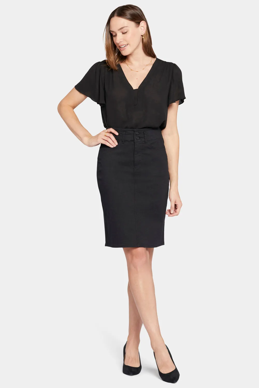 High Waist Skirt - Black sold by NYDJ product image thumbnail 4