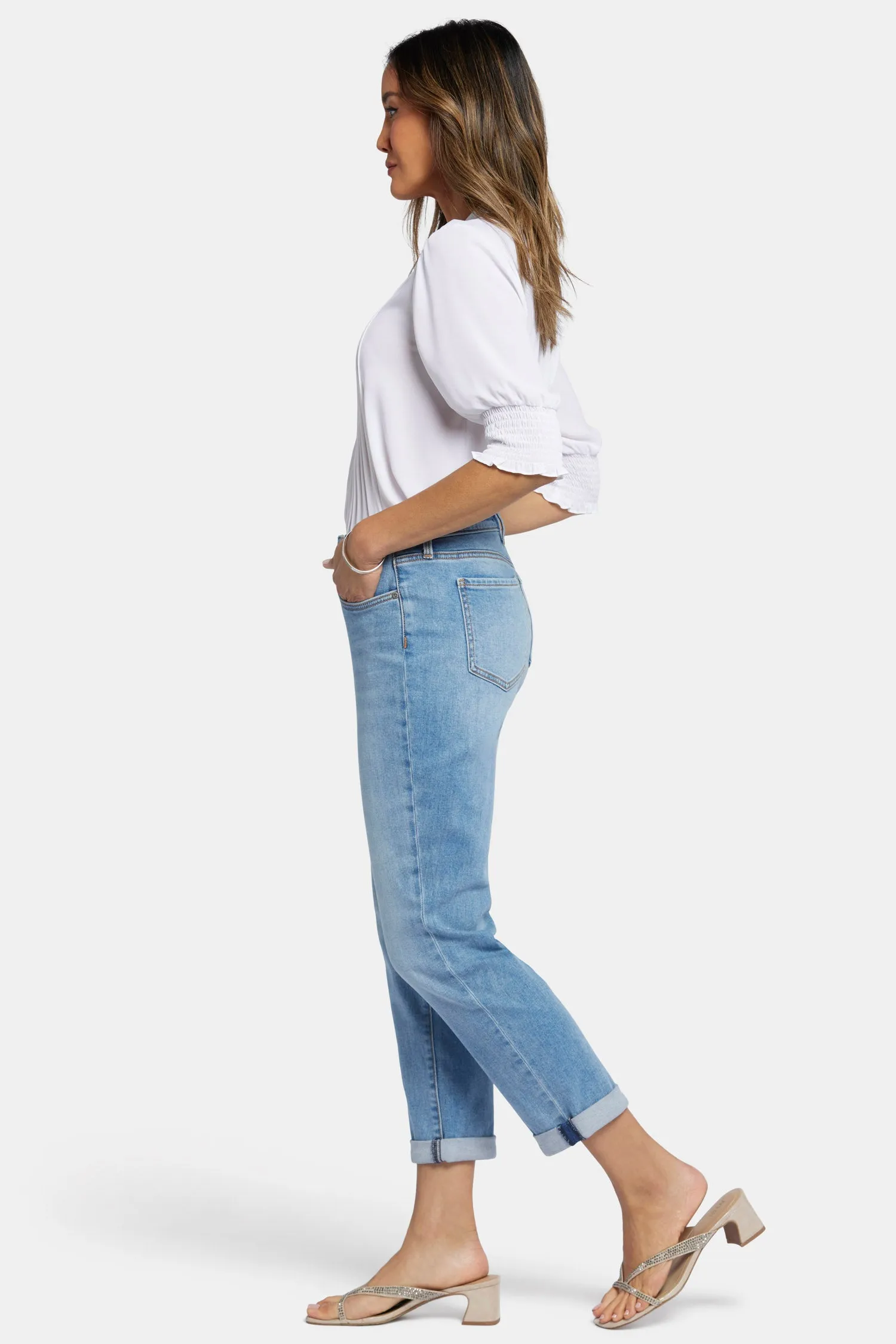 Margot Girlfriend Jeans In Petite - Corfu sold by NYDJ product image thumbnail 5