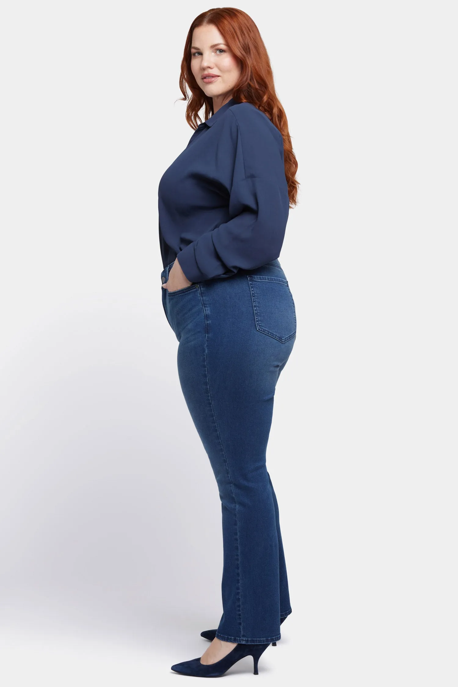 Marilyn Straight Jeans In Plus Size - Rendezvous sold by NYDJ product image thumbnail 5