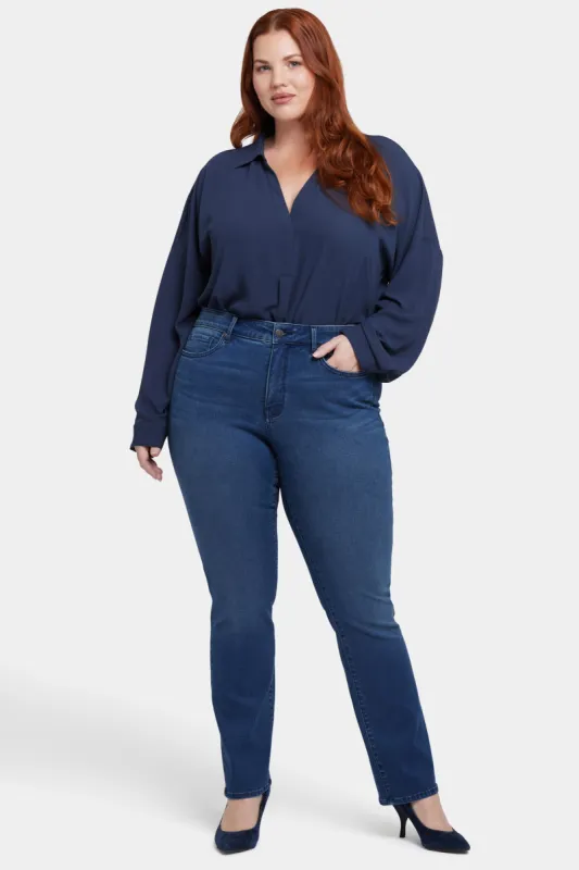 Marilyn Straight Jeans In Plus Size - Rendezvous sold by NYDJ