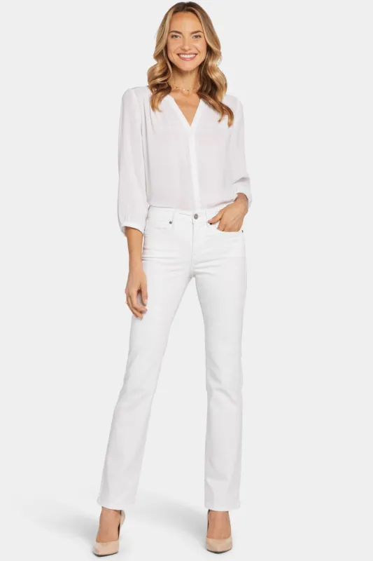 Marilyn Straight Jeans - White sold by NYDJ