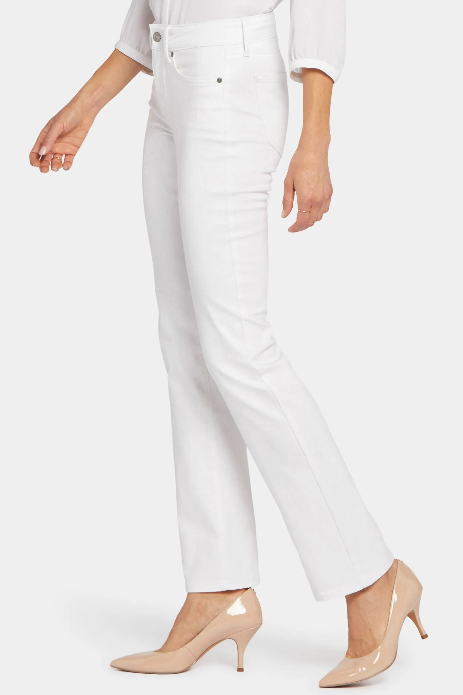 Marilyn Straight Jeans - Optic White sold by NYDJ product image thumbnail 3