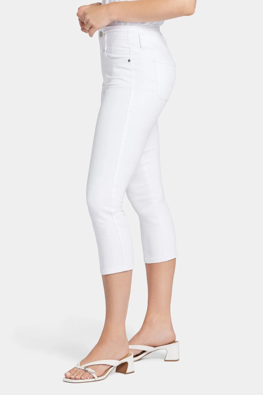 Ami Skinny Capri Jeans In Petite - Optic White sold by NYDJ product image thumbnail 3