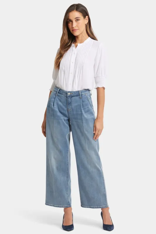 Teresa Wide Leg Ankle Jeans - Indigo Stream sold by NYDJ