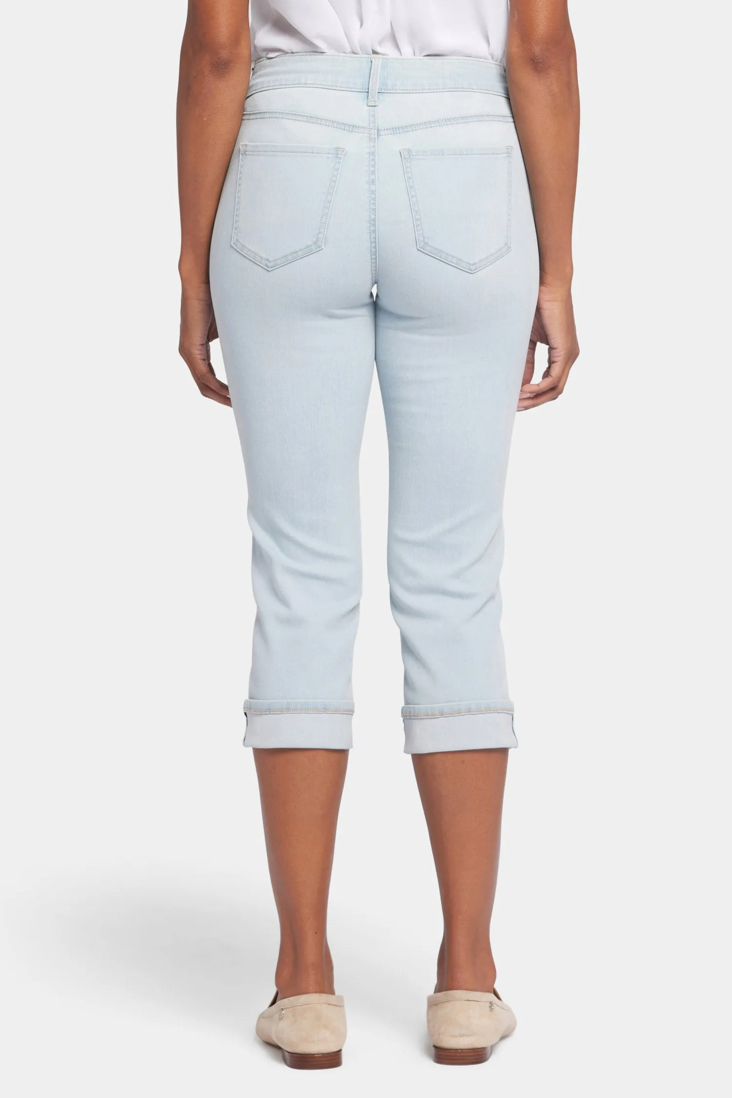 Marilyn Straight Crop Jeans In Petite - Oceanfront sold by NYDJ product image thumbnail 2