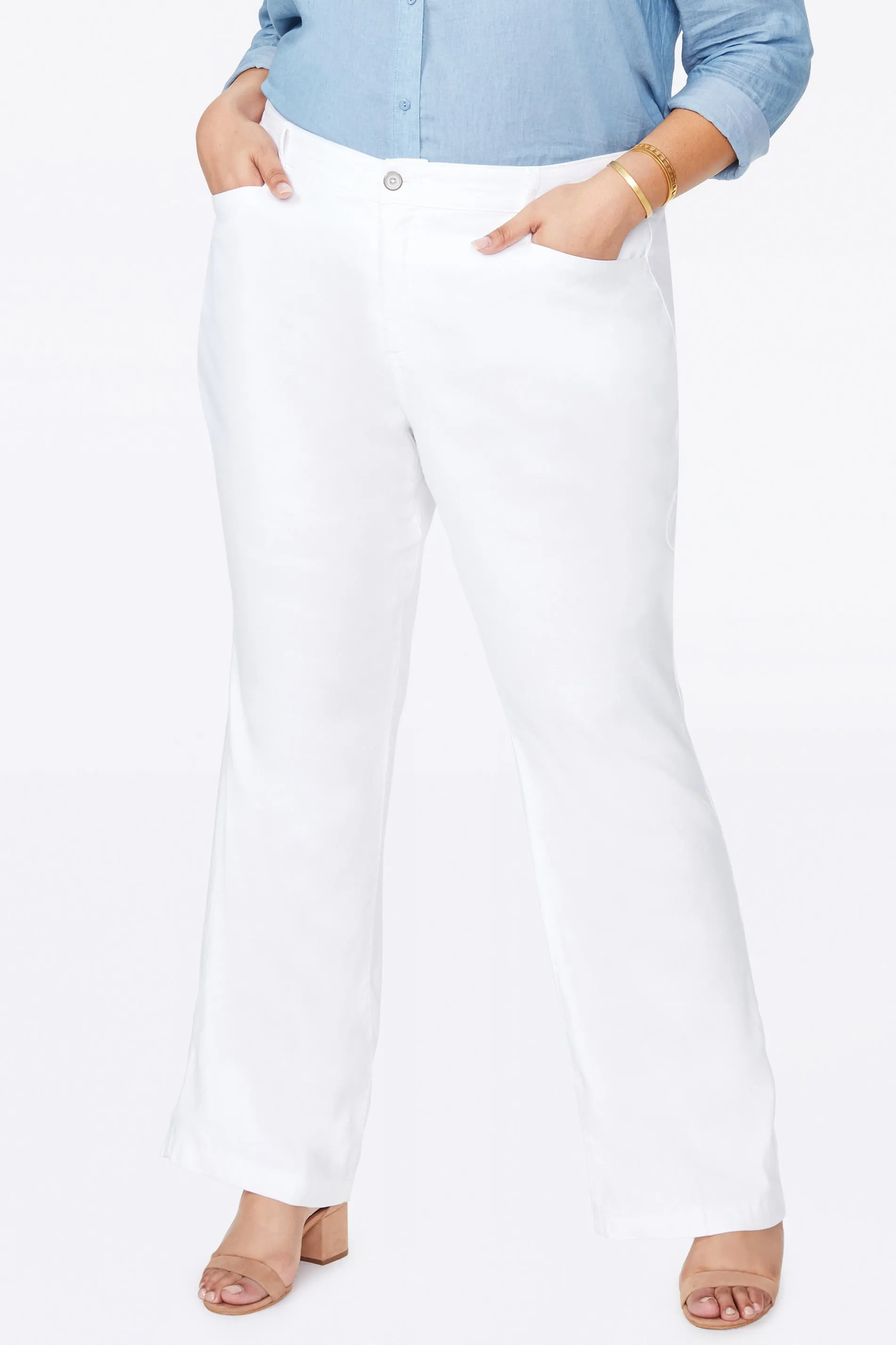 Trouser Pants In Plus Size - Optic White sold by NYDJ product image thumbnail 5