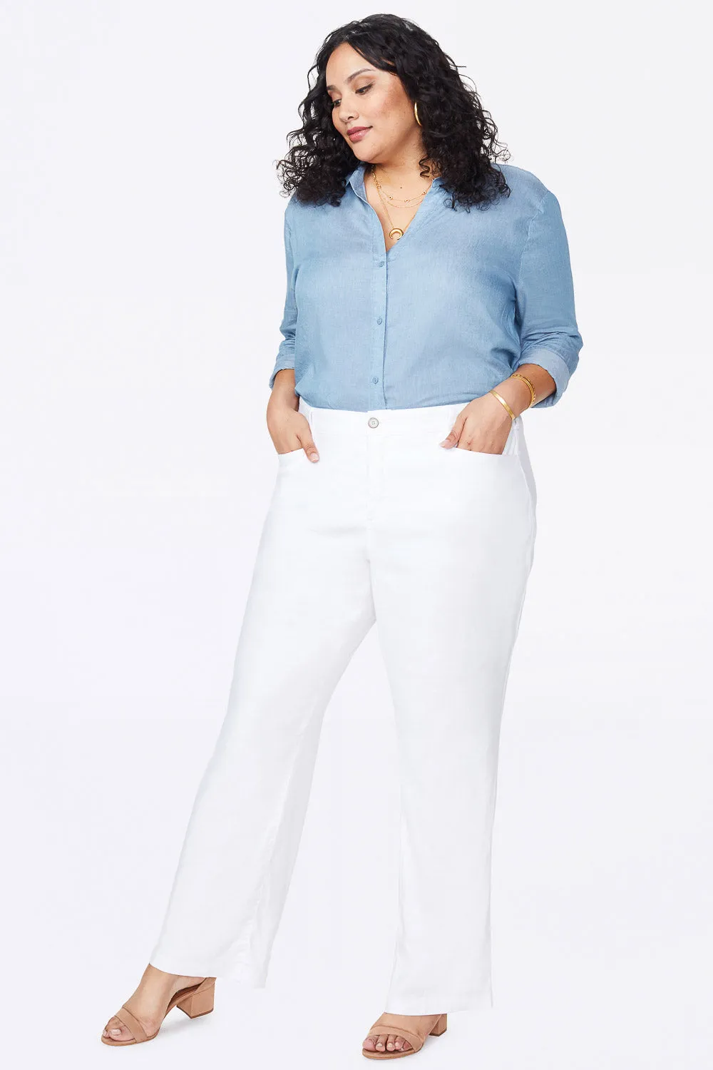 Trouser Pants In Plus Size - Optic White sold by NYDJ product image thumbnail 3