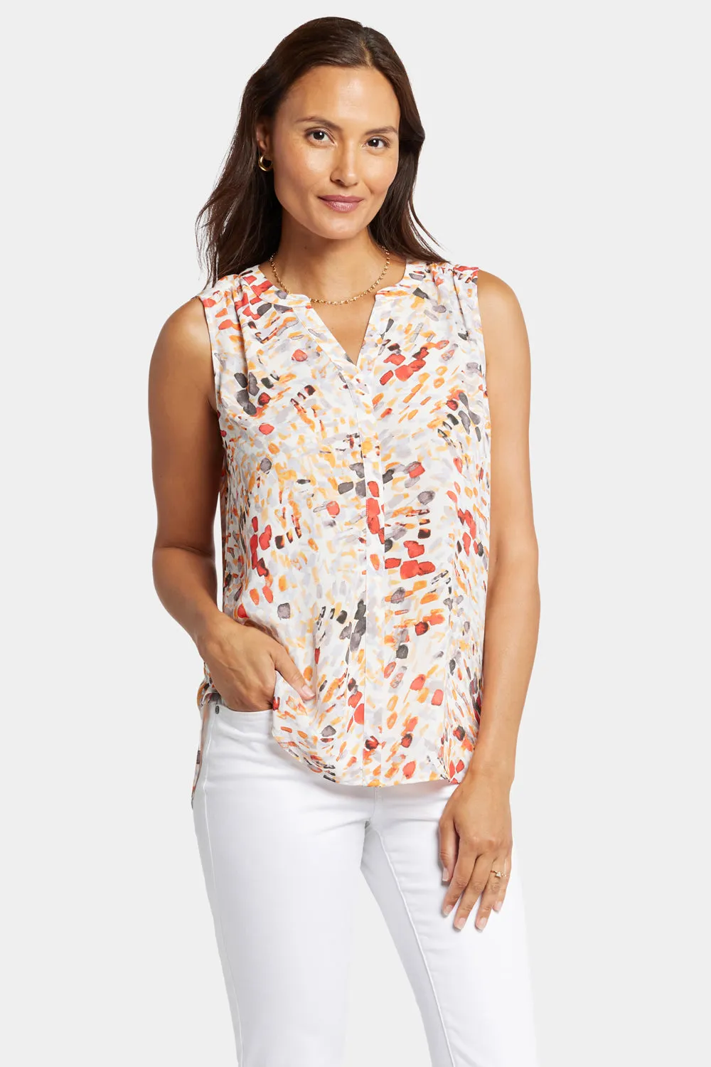 Sleeveless Pintuck Blouse - Rocoso Way sold by NYDJ