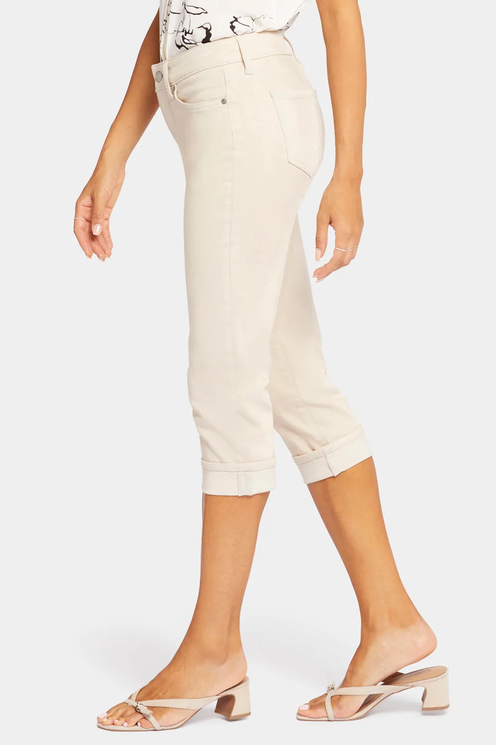 Marilyn Straight Crop Jeans In Petite - Feather sold by NYDJ product image thumbnail 3