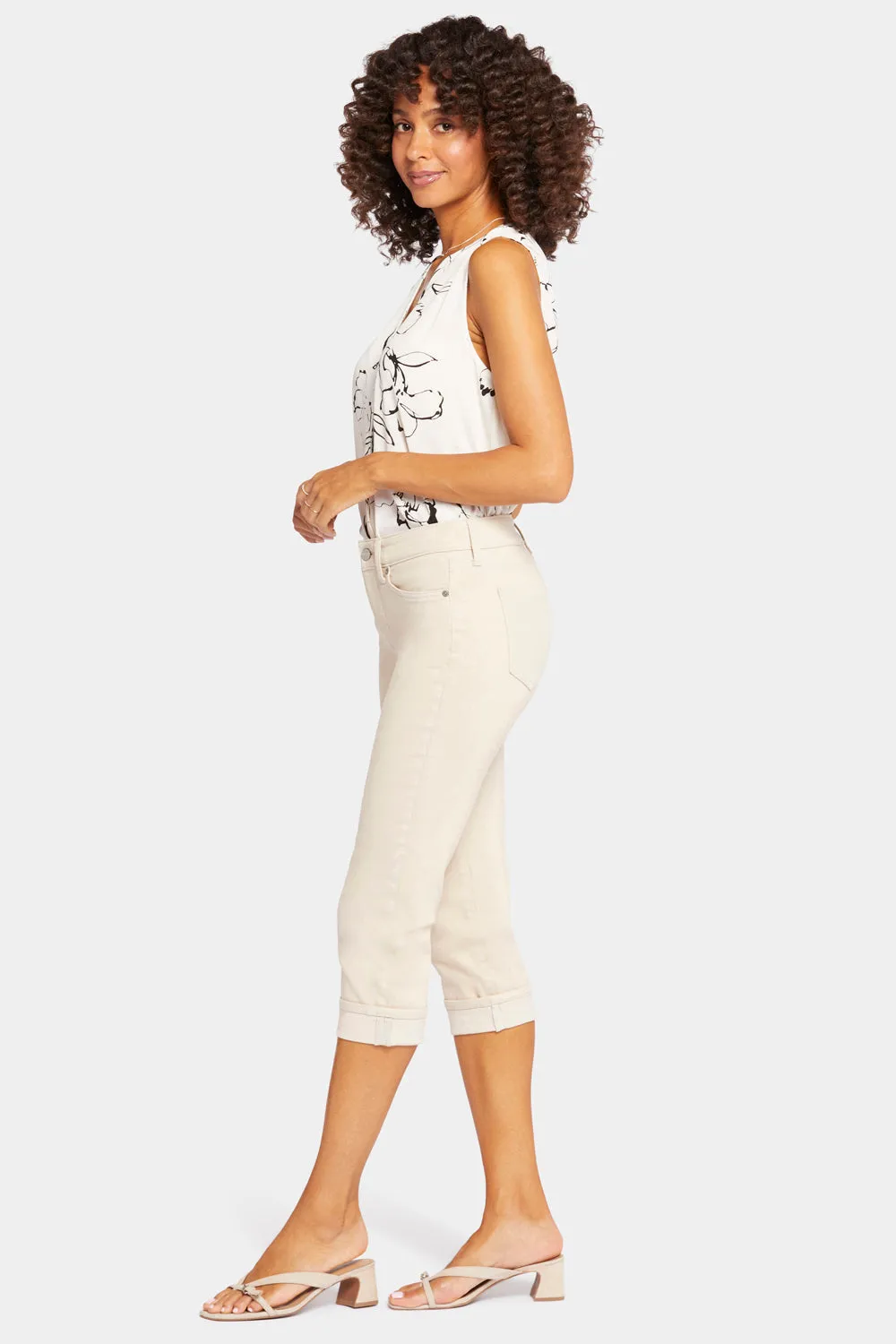 Marilyn Straight Crop Jeans In Petite - Feather sold by NYDJ product image thumbnail 5