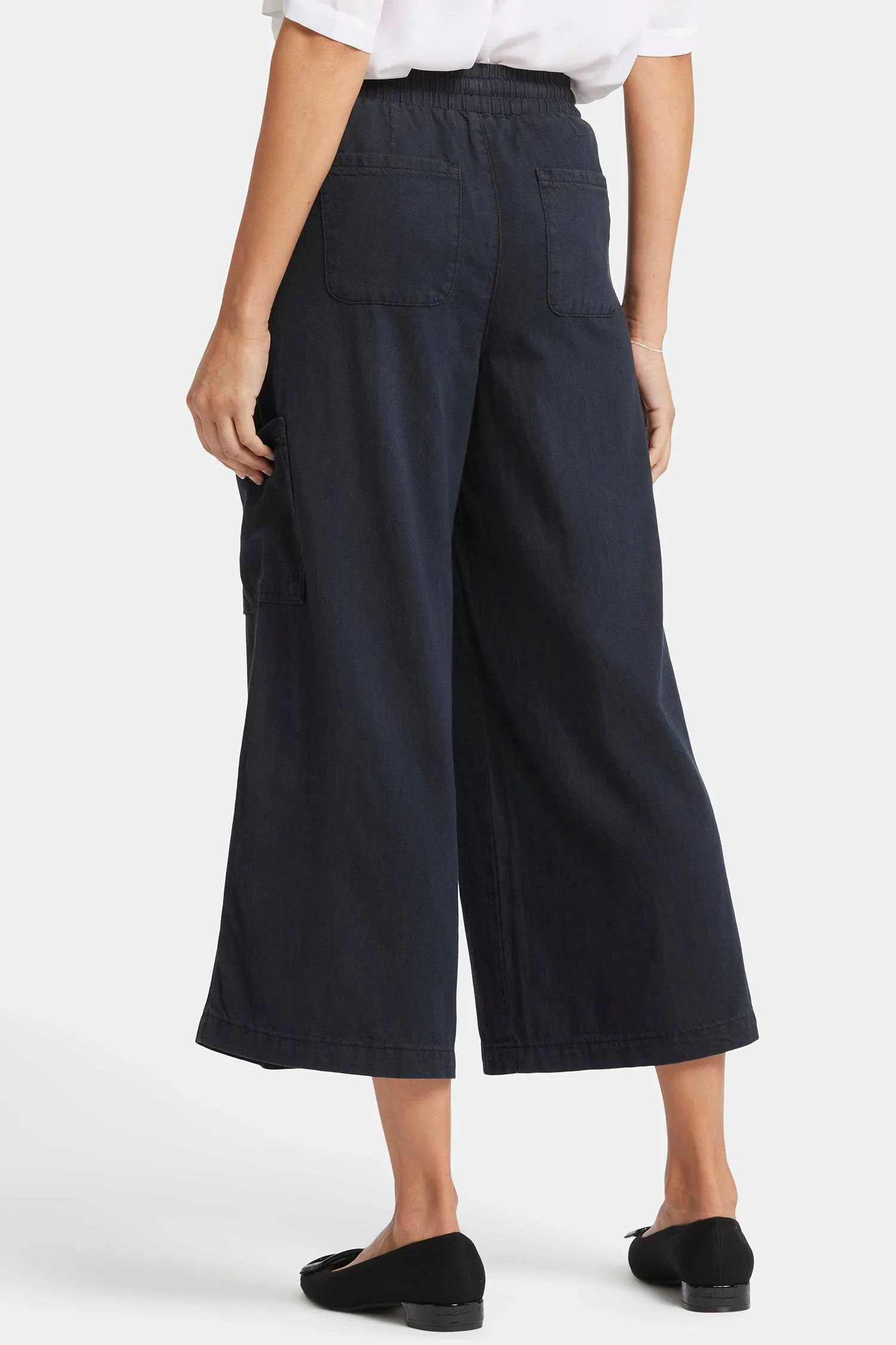 Whitney Crop Pull-On Cargo Pants - Overdye Black sold by NYDJ product image thumbnail 2