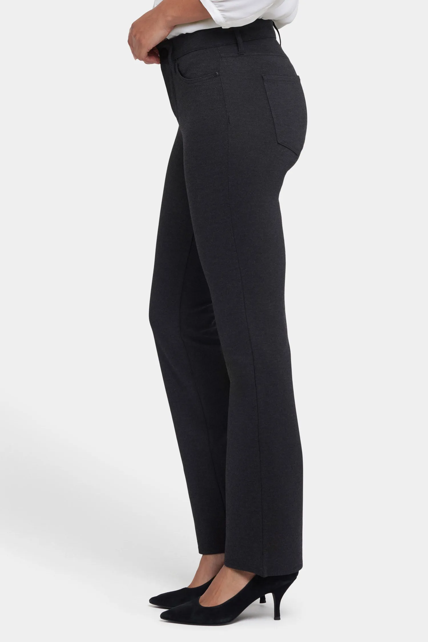 Marilyn Straight Pants - Charcoal Heathered sold by NYDJ product image thumbnail 3