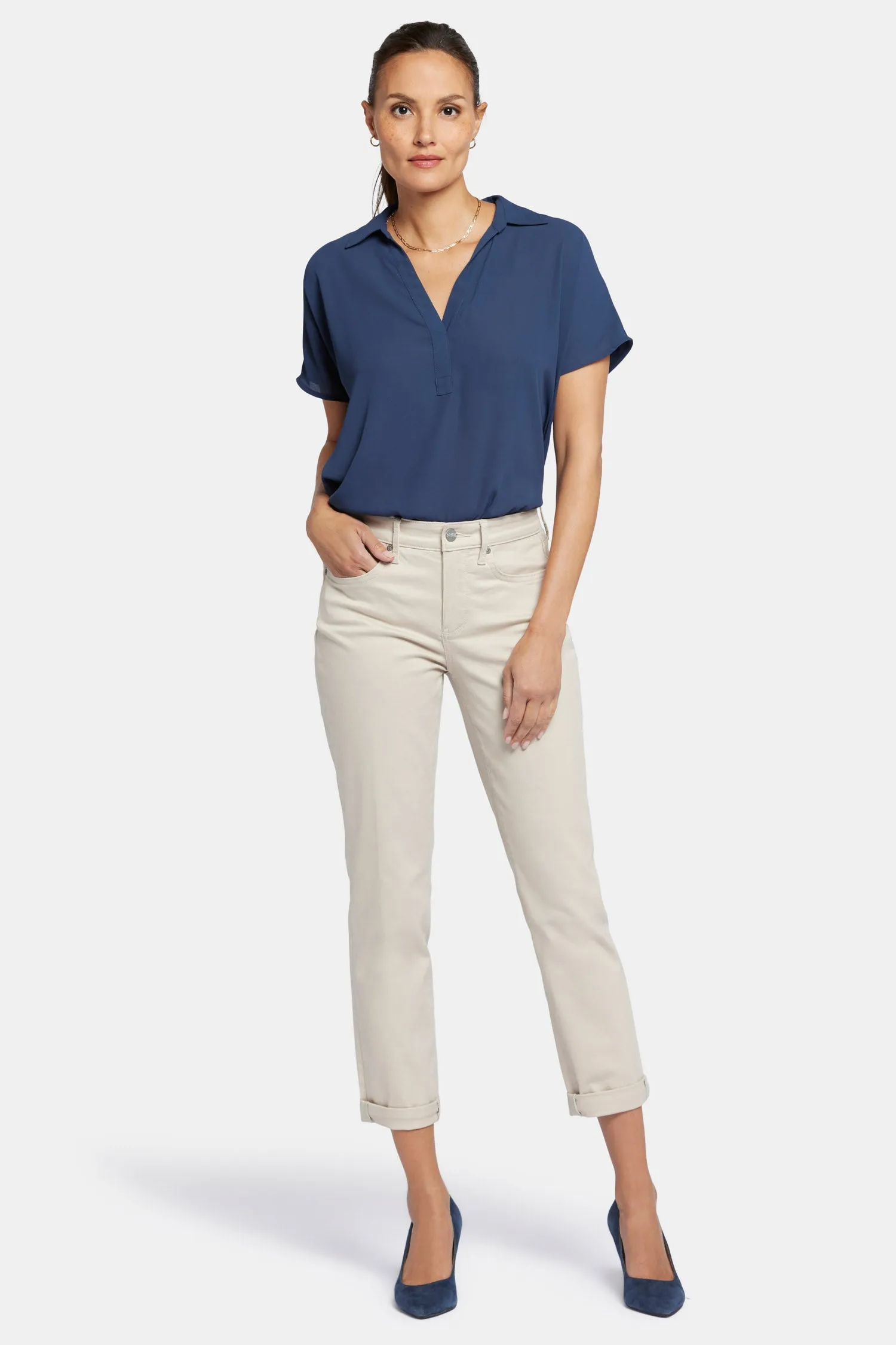 Margot Girlfriend Jeans In Petite - Feather sold by NYDJ product image thumbnail 4