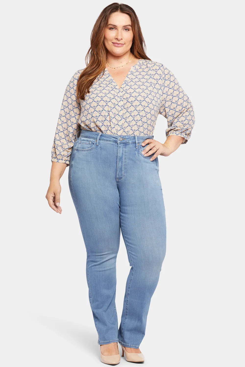 Slim Bootcut Jeans In Plus Size - Lovesick sold by NYDJ product image thumbnail 4