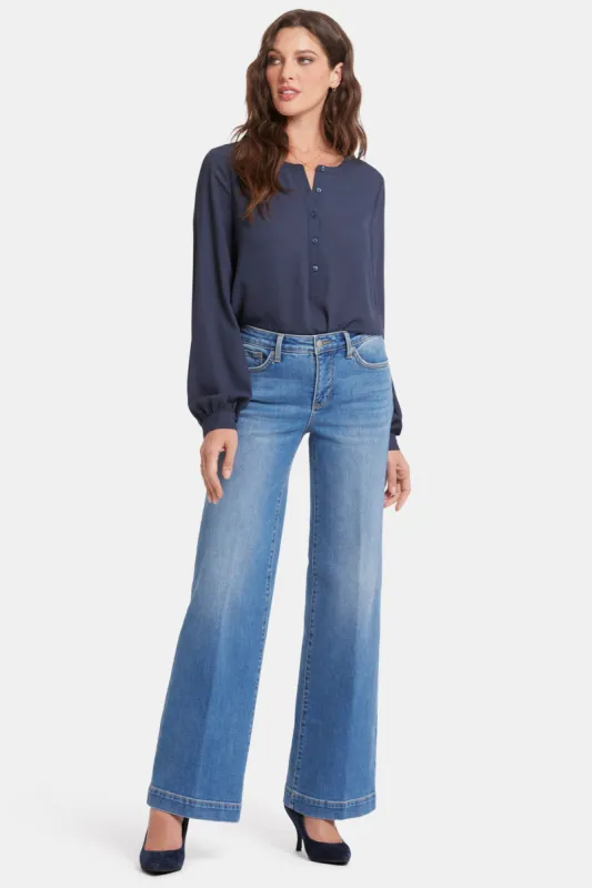 Teresa Wide Leg Jeans - Water Canyon sold by NYDJ