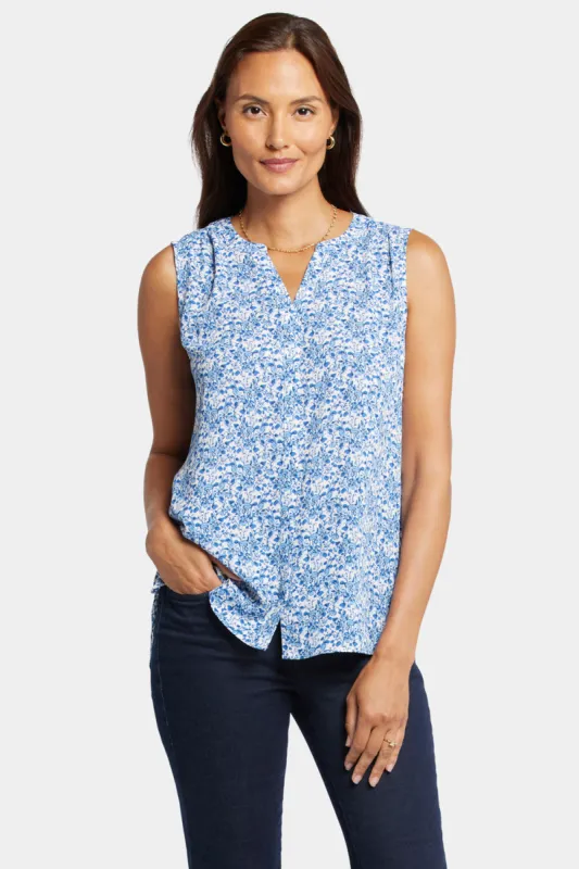 Sleeveless Pintuck Blouse  - Olenia sold by NYDJ