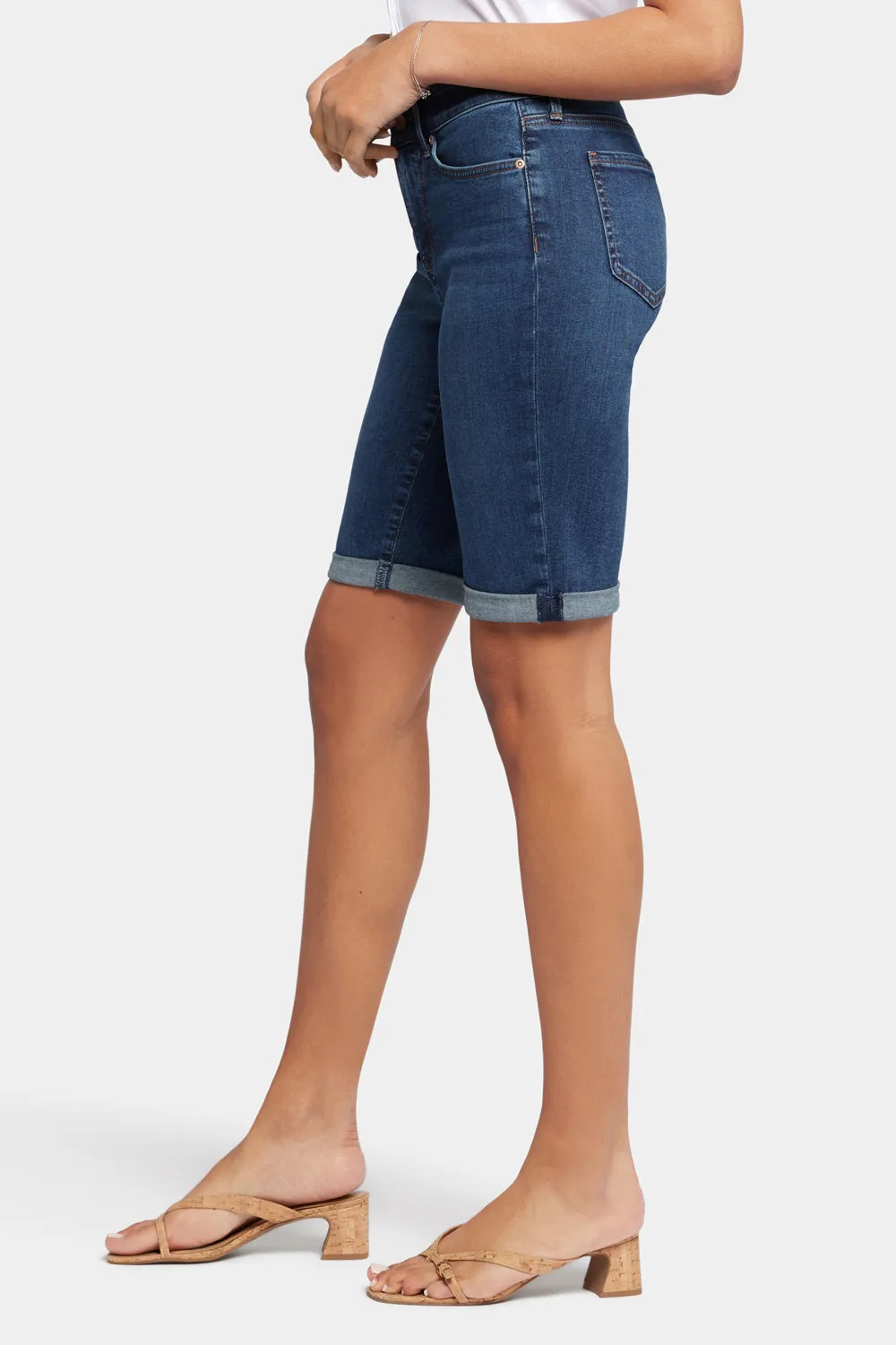 Briella 11 Inch Denim Shorts - Gold Coast sold by NYDJ product image thumbnail 3