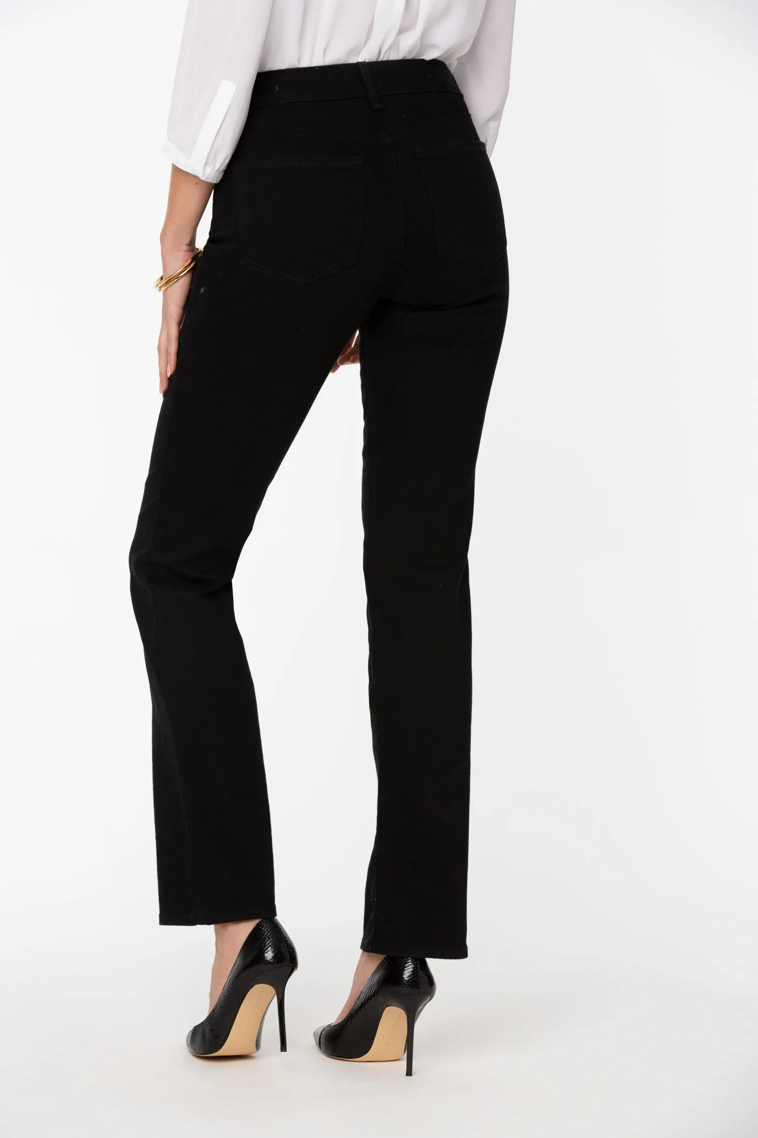 Marilyn Straight Jeans In Petite - Black sold by NYDJ product image thumbnail 2