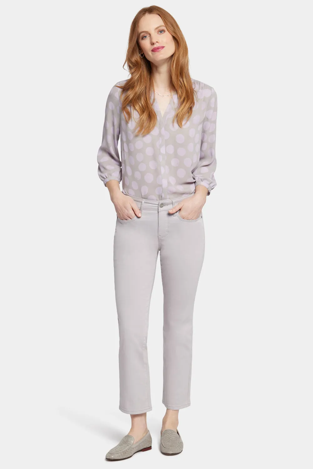 Marilyn Straight Ankle Jeans - Pearl Grey sold by NYDJ product image thumbnail 4