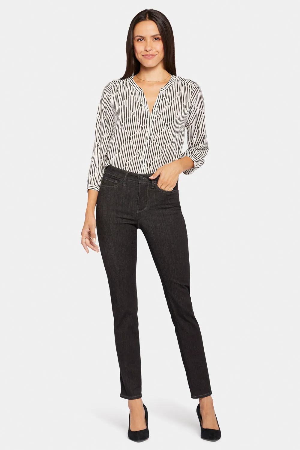 Le Silhouette Sheri Slim Jeans - Eternity sold by NYDJ product image thumbnail 5