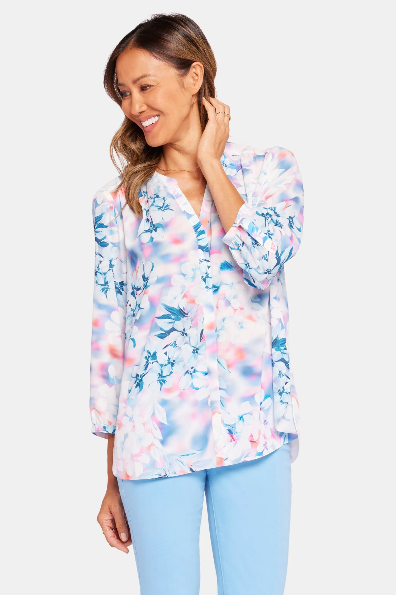 Pintuck Blouse - Windsong sold by NYDJ product image thumbnail 4