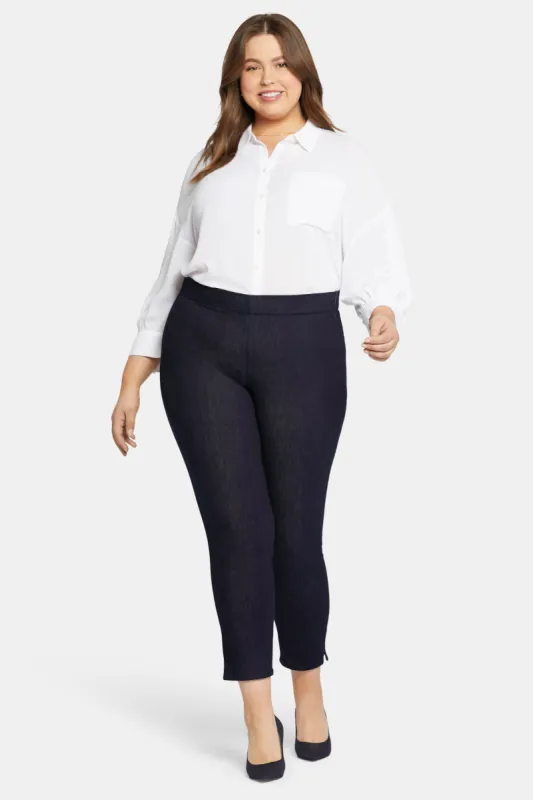 Skinny Ankle Pull-on Jeans In Plus Size - Rinse sold by NYDJ