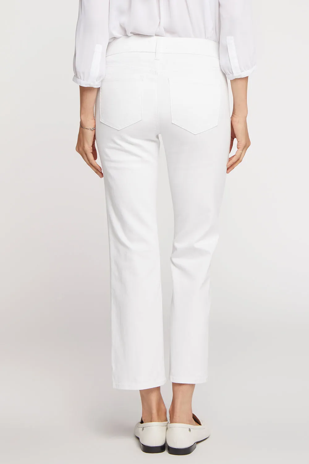 Marilyn Straight Ankle Jeans In Petite - Optic White sold by NYDJ product image thumbnail 2