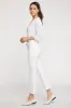 Marilyn Straight Ankle Jeans In Petite - Optic White sold by NYDJ