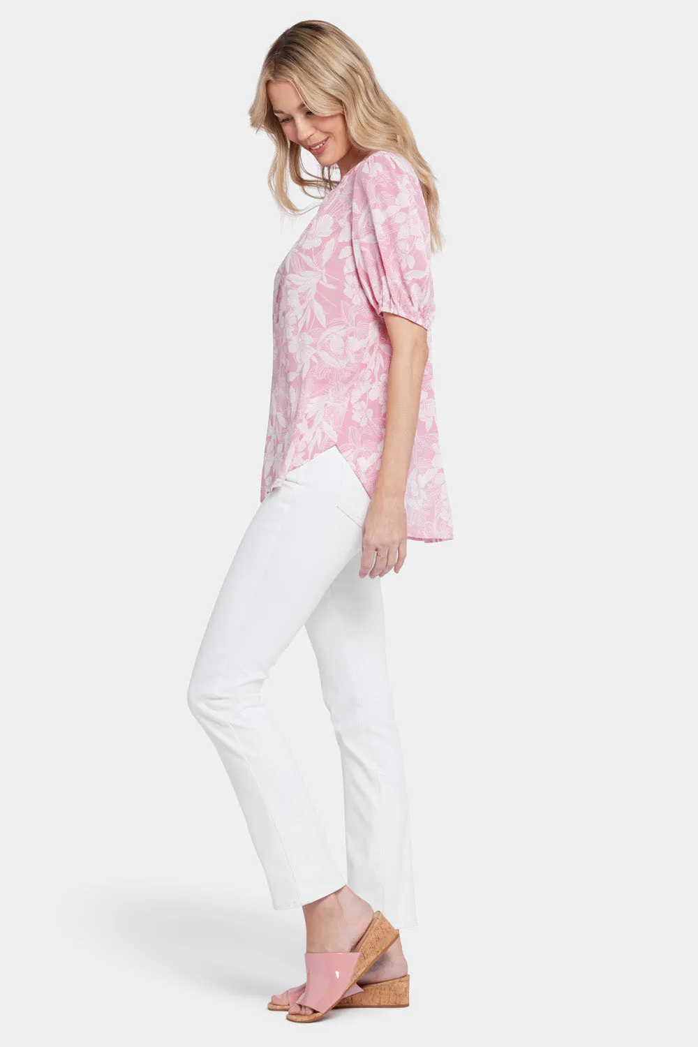 Short Puff Sleeve Popover Top - Larissa sold by NYDJ product image thumbnail 3