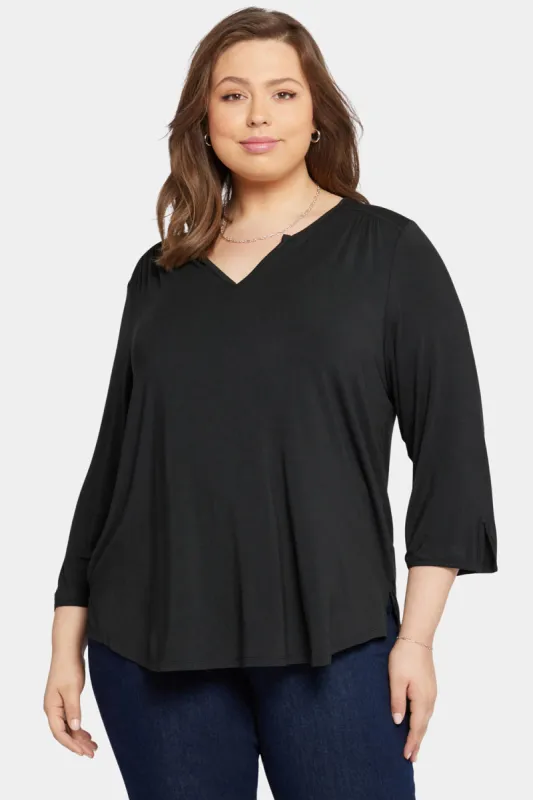 Perfect Tee In Plus Size - Black sold by NYDJ
