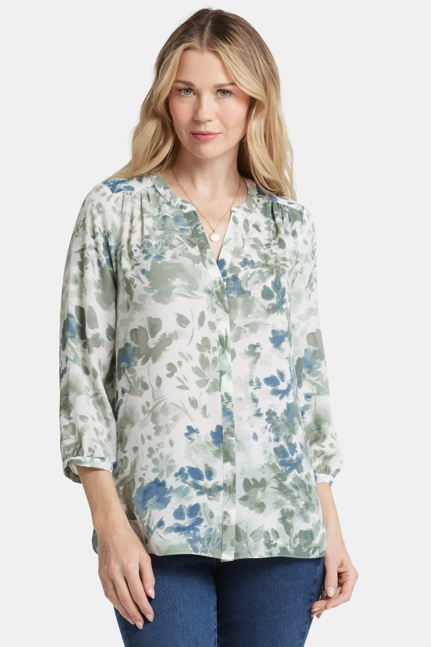 Pintuck Blouse - Cape Malea sold by NYDJ product image thumbnail 4