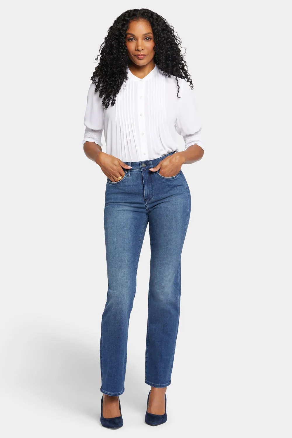 Bailey Relaxed Straight Jeans - Bluewell sold by NYDJ product image thumbnail 4