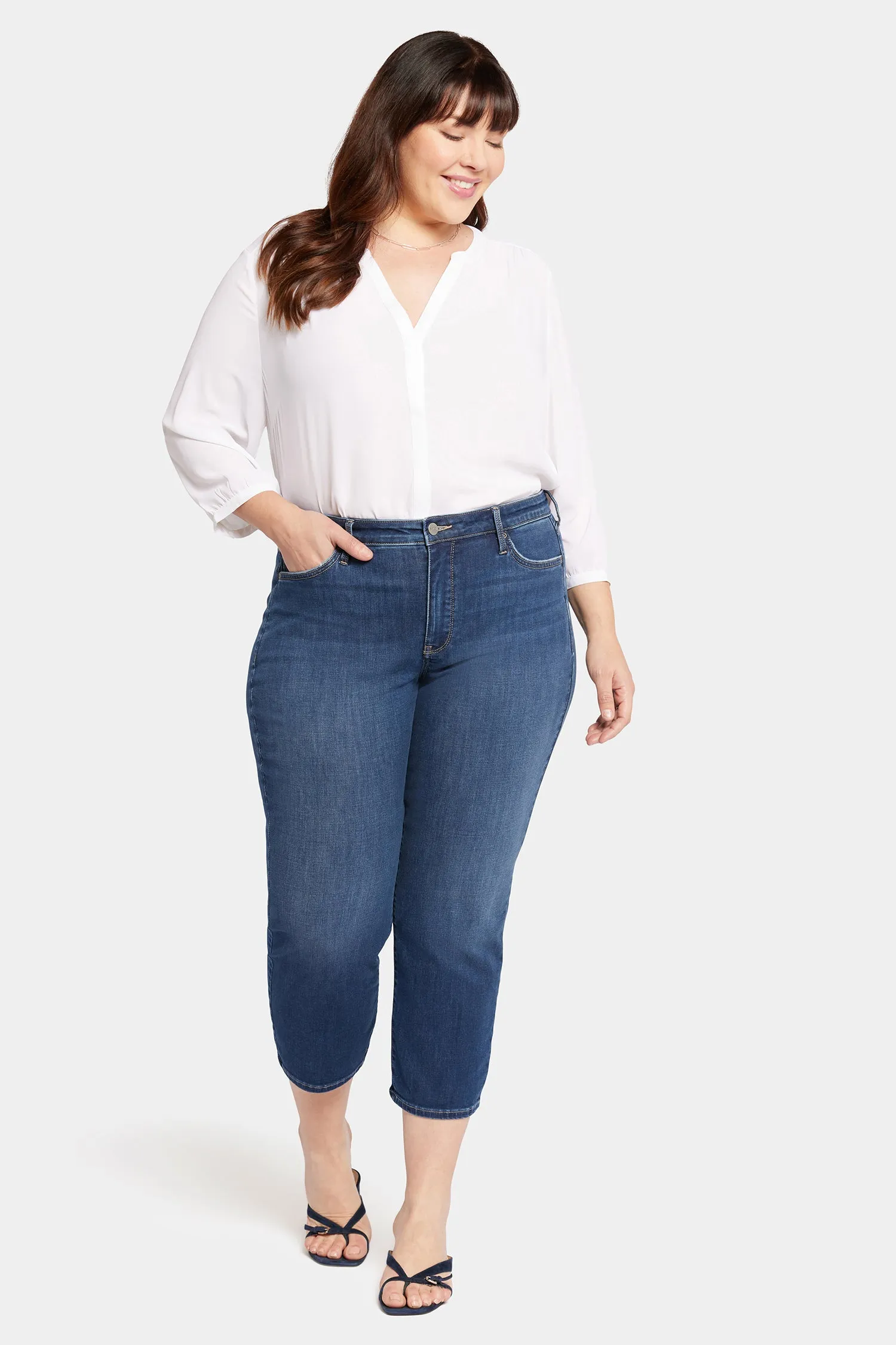 Relaxed Piper Crop Jeans In Plus Size - Sonnet sold by NYDJ
