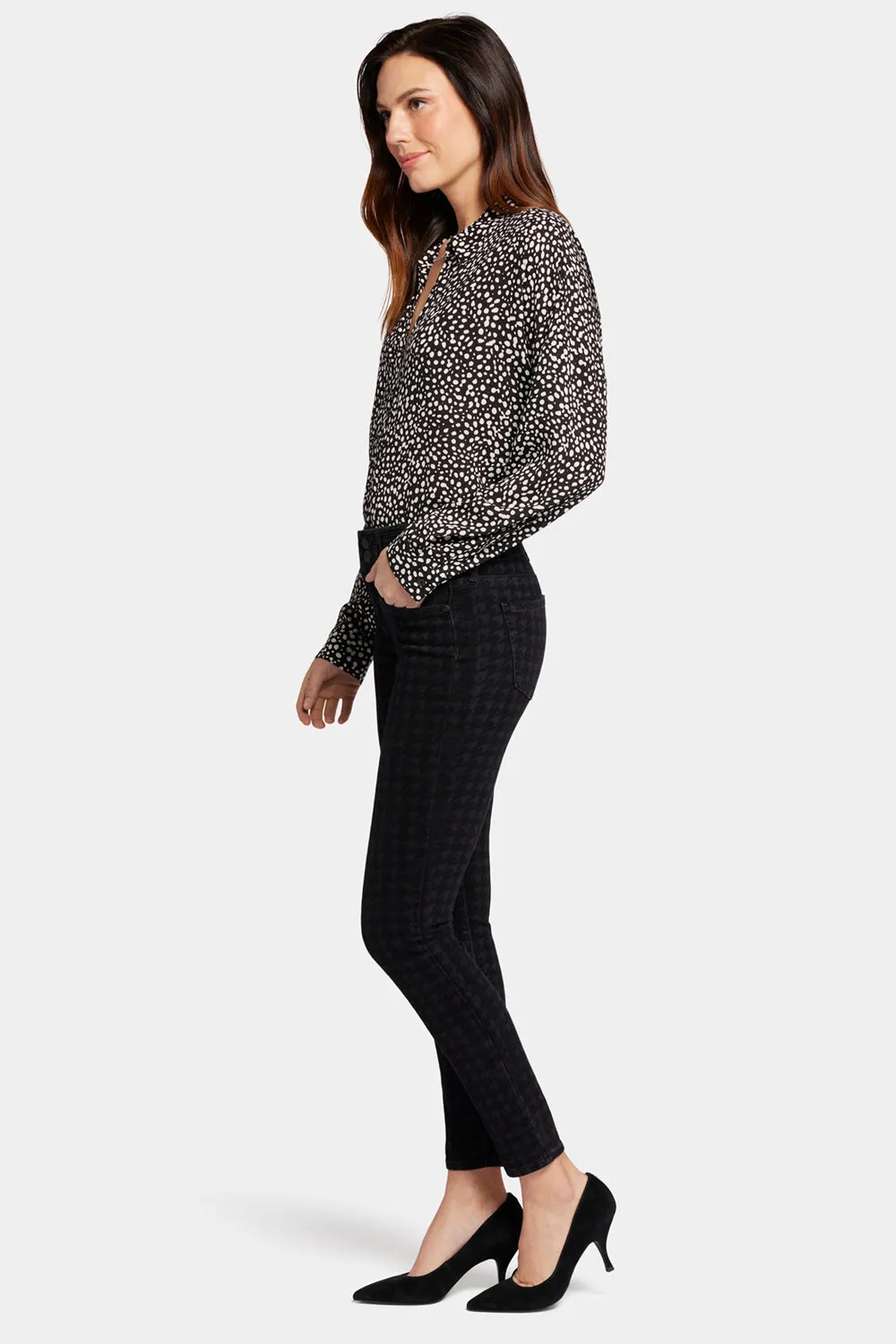Ami Skinny Jeans - Houndstooth Luxe Burnout sold by NYDJ product image thumbnail 5