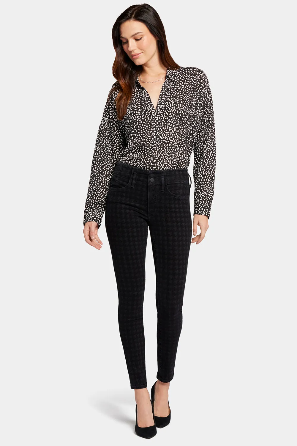 Ami Skinny Jeans - Houndstooth Luxe Burnout sold by NYDJ product image thumbnail 4