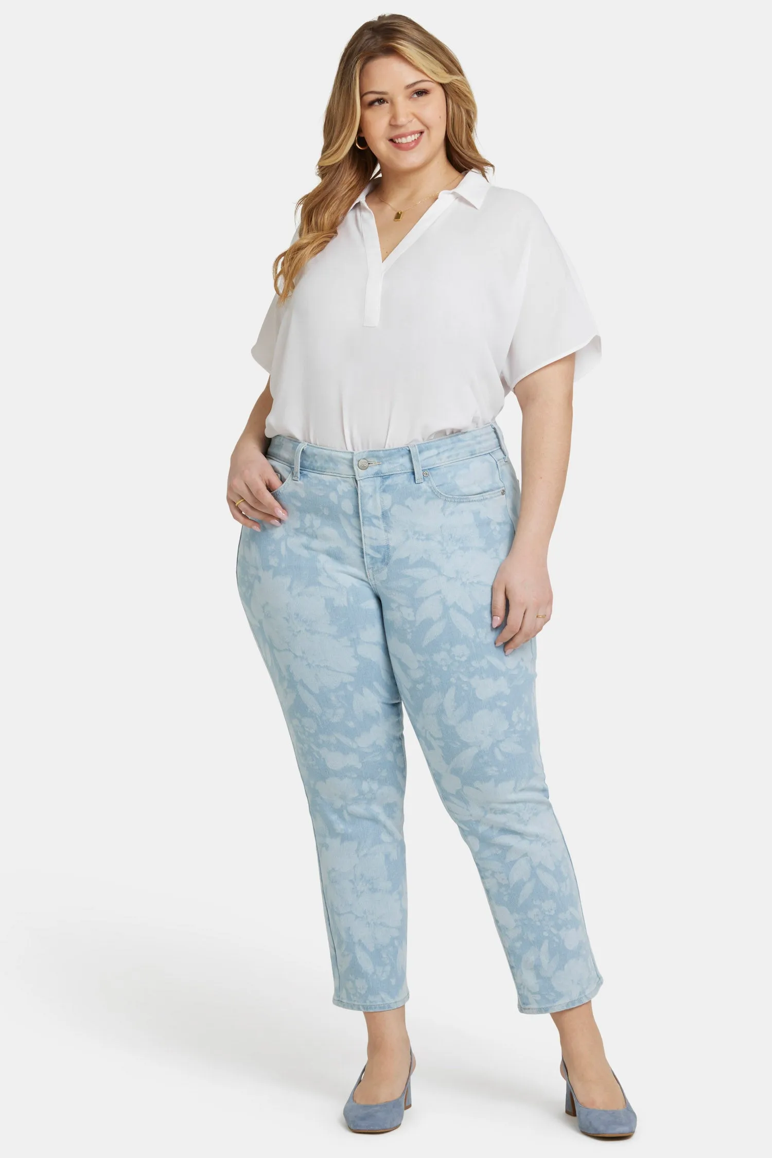 Marilyn Straight Ankle Jeans In Plus Size - Marian Annabella sold by NYDJ