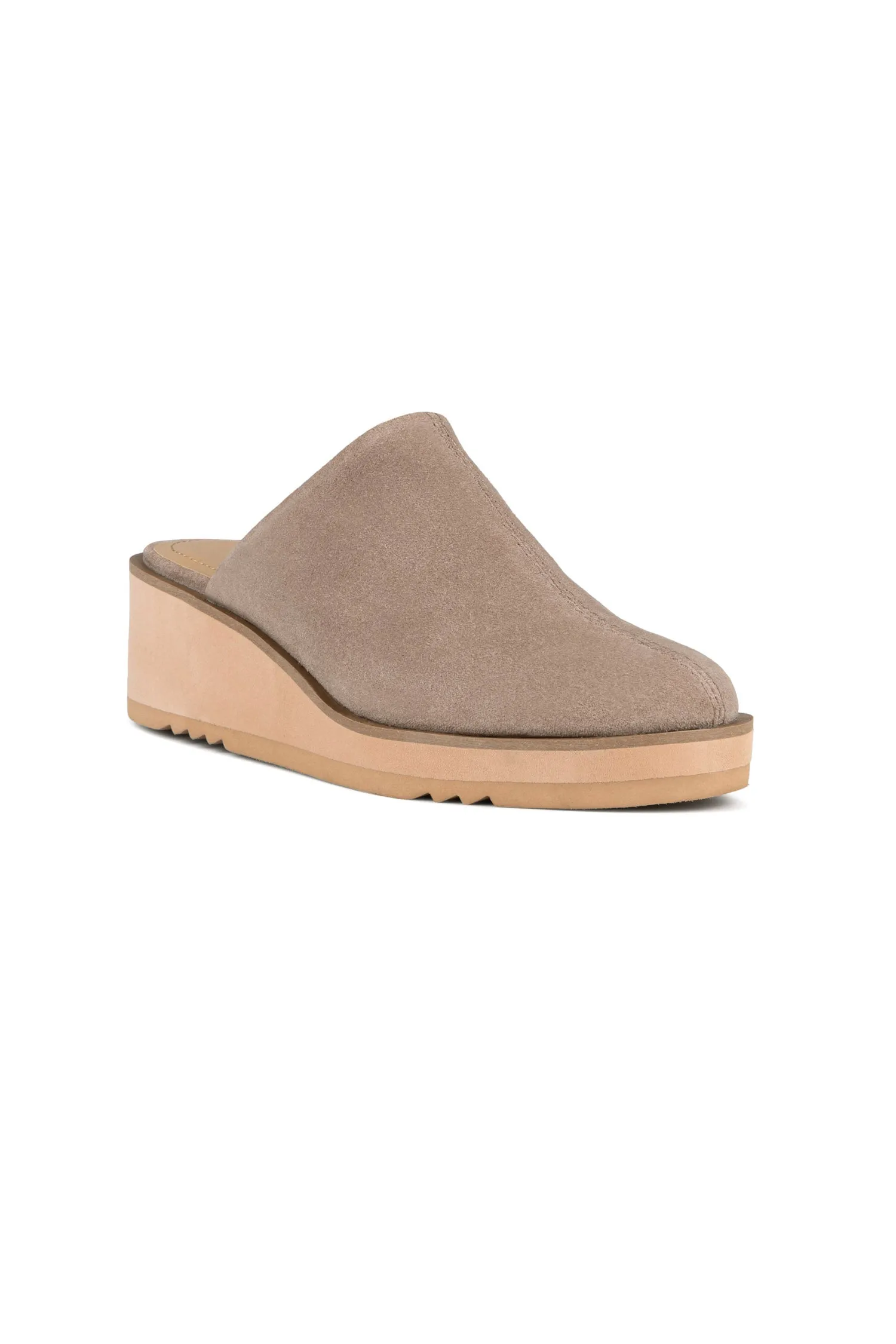 Edmond Wedge Mules - Mink sold by NYDJ