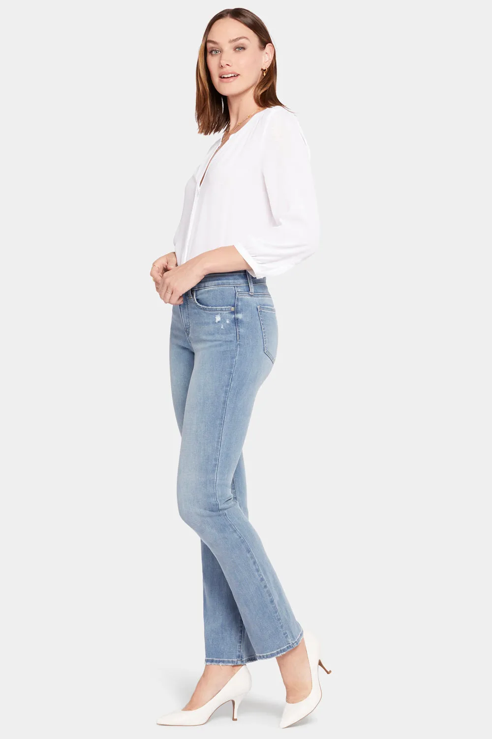 Marilyn Straight Jeans In Petite - Angel sold by NYDJ product image thumbnail 5