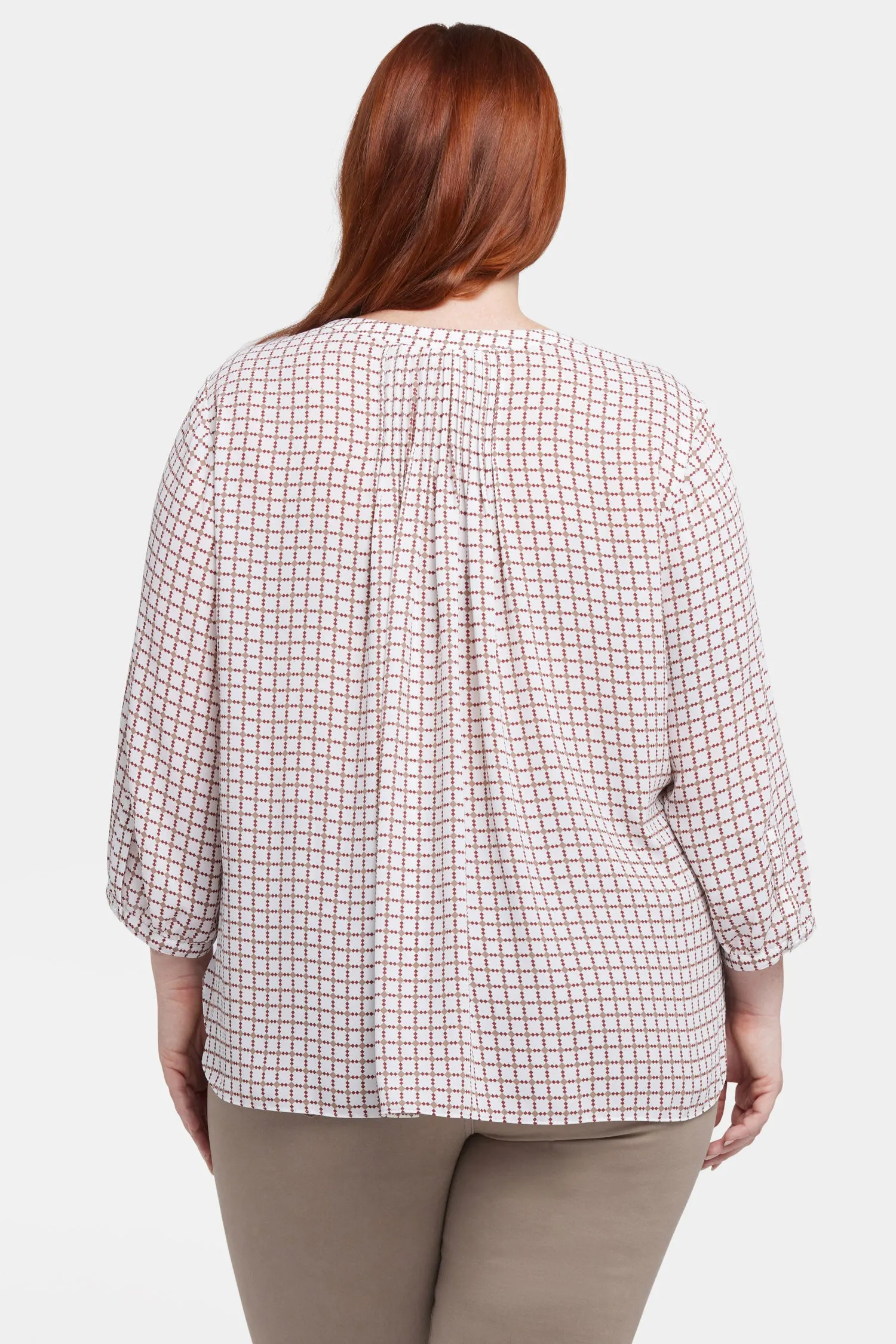Pintuck Blouse In Plus Size - Graceful Geo sold by NYDJ product image thumbnail 2