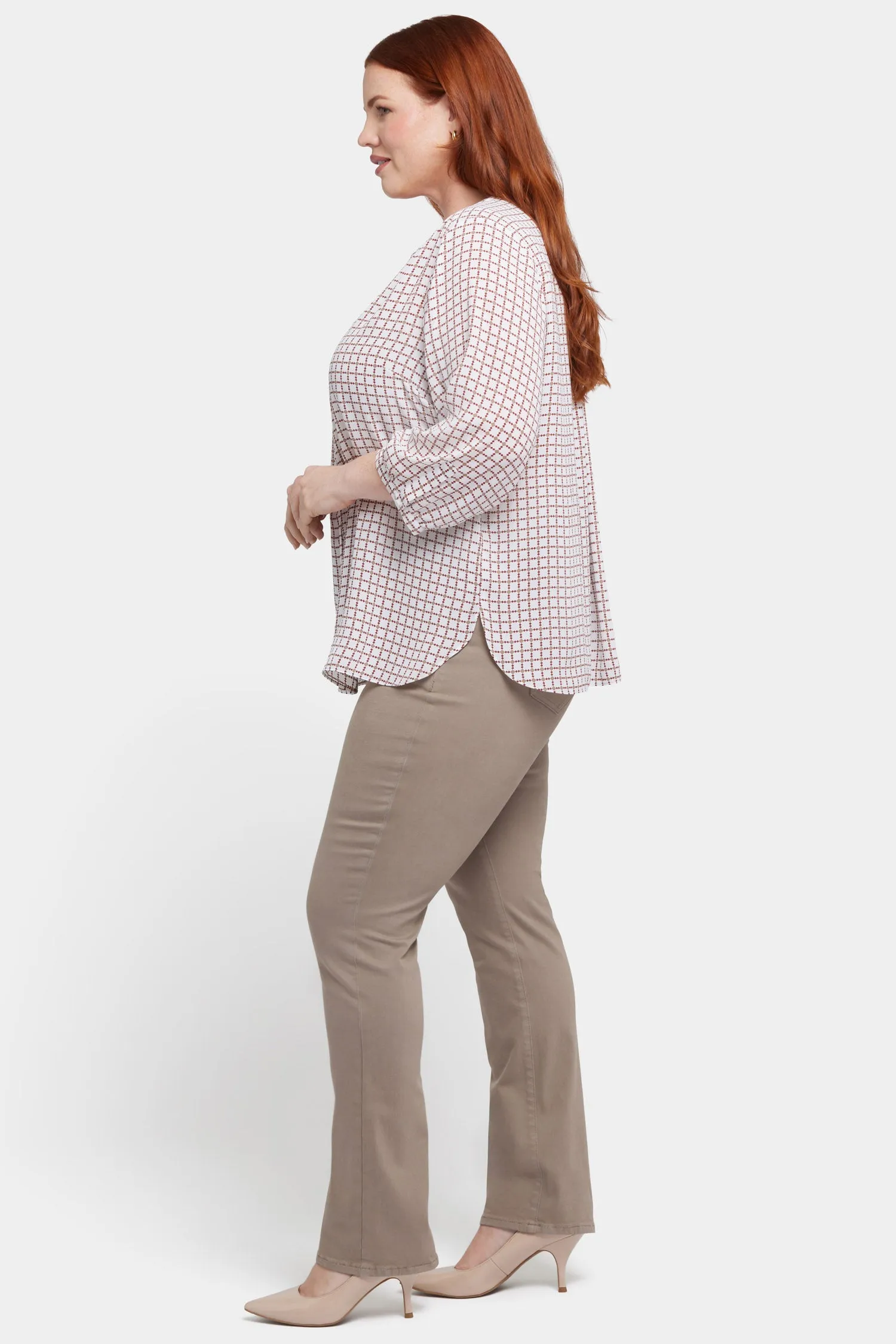 Pintuck Blouse In Plus Size - Graceful Geo sold by NYDJ product image thumbnail 3