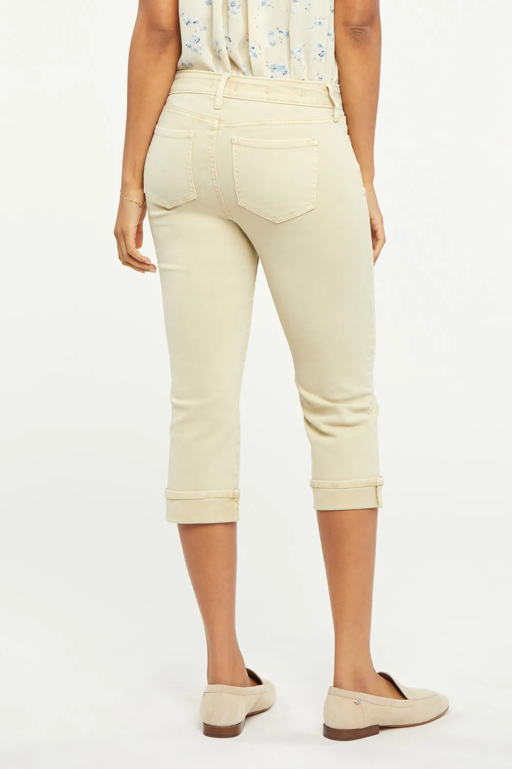 Marilyn Straight Crop Jeans In Petite - Butter sold by NYDJ product image thumbnail 2