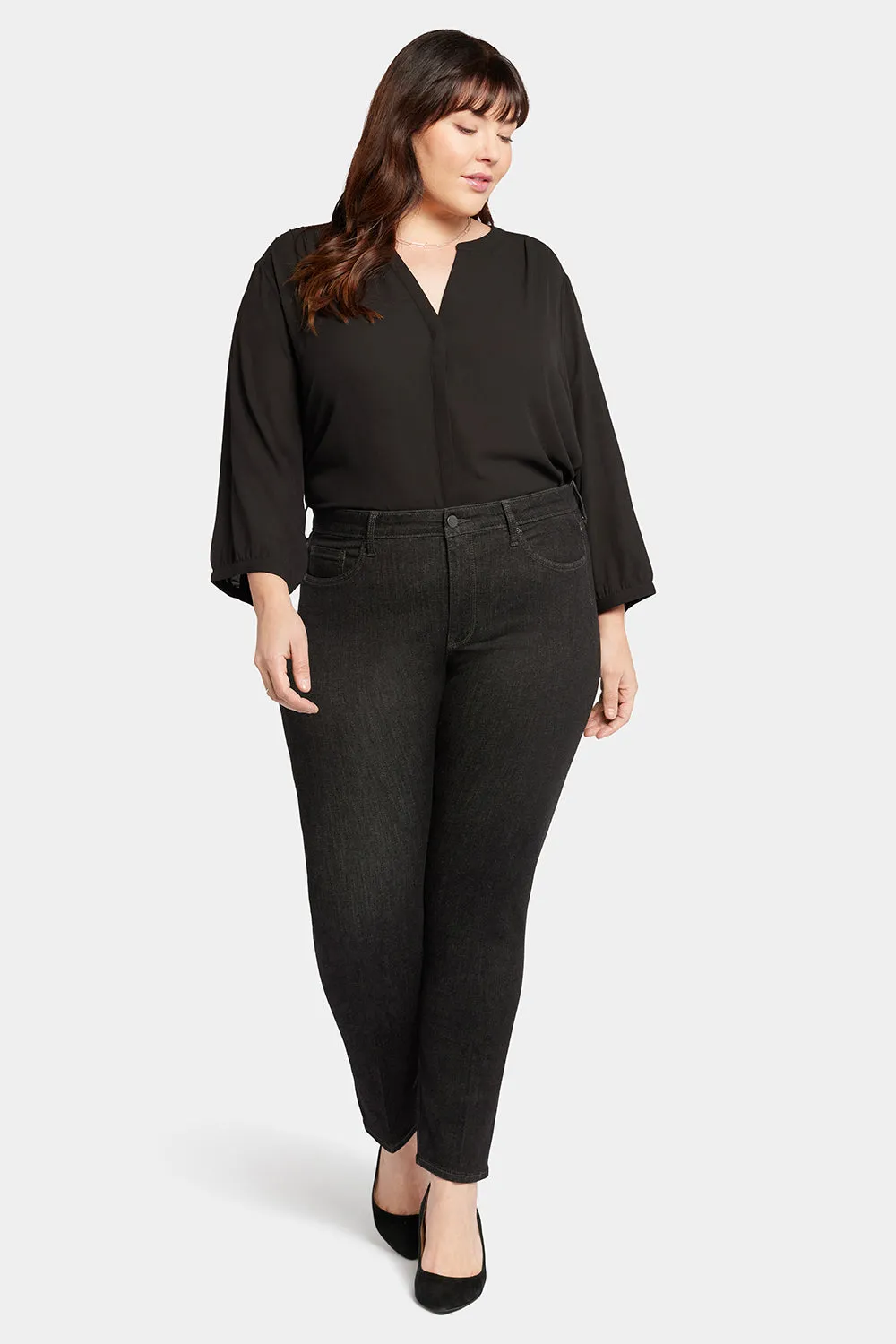 Le Silhouette Sheri Slim Jeans In Plus Size - Eternity sold by NYDJ product image thumbnail 4