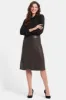Faux Leather A-line Skirt - Cordovan sold by NYDJ