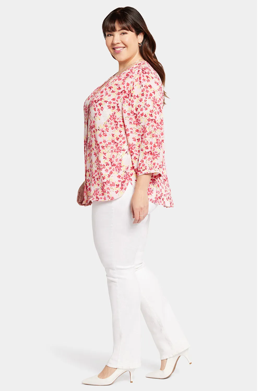 Pintuck Blouse In Plus Size - Summer Wind sold by NYDJ product image thumbnail 3