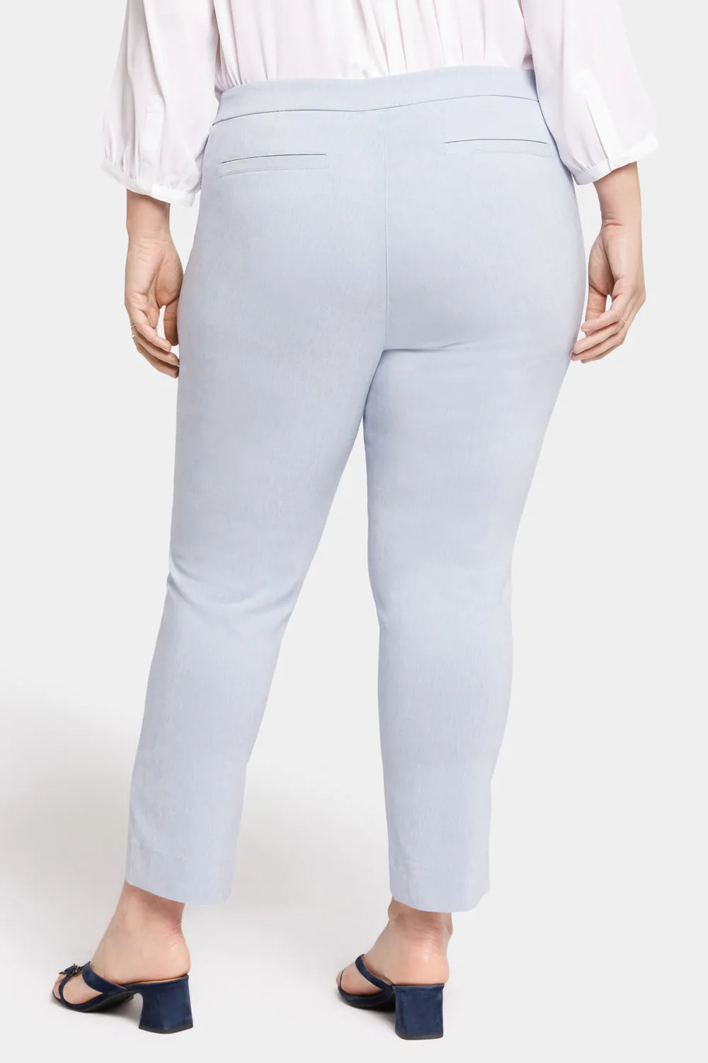 Slim Trouser Ankle Pants In Plus Size - Light Blue Heather sold by NYDJ product image thumbnail 2