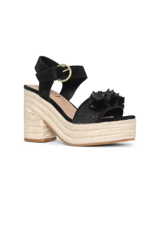 Houston Platform Sandals - Black sold by NYDJ