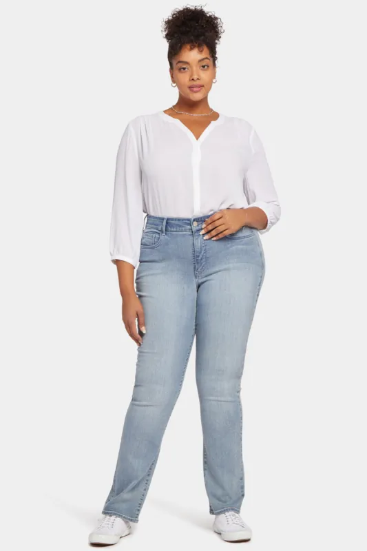 Marilyn Straight Jeans In Plus Size - Thistle Falls sold by NYDJ