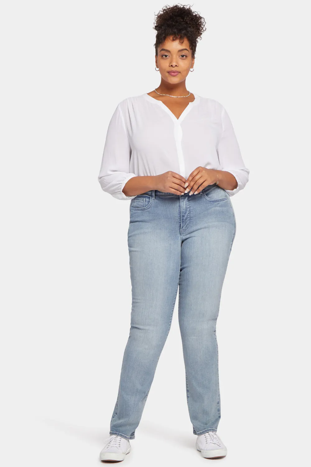 Marilyn Straight Jeans In Plus Size - Thistle Falls sold by NYDJ product image thumbnail 5