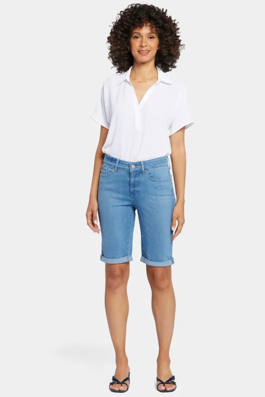 Briella 10 Inch Denim Shorts In Petite - Nottinghill sold by NYDJ