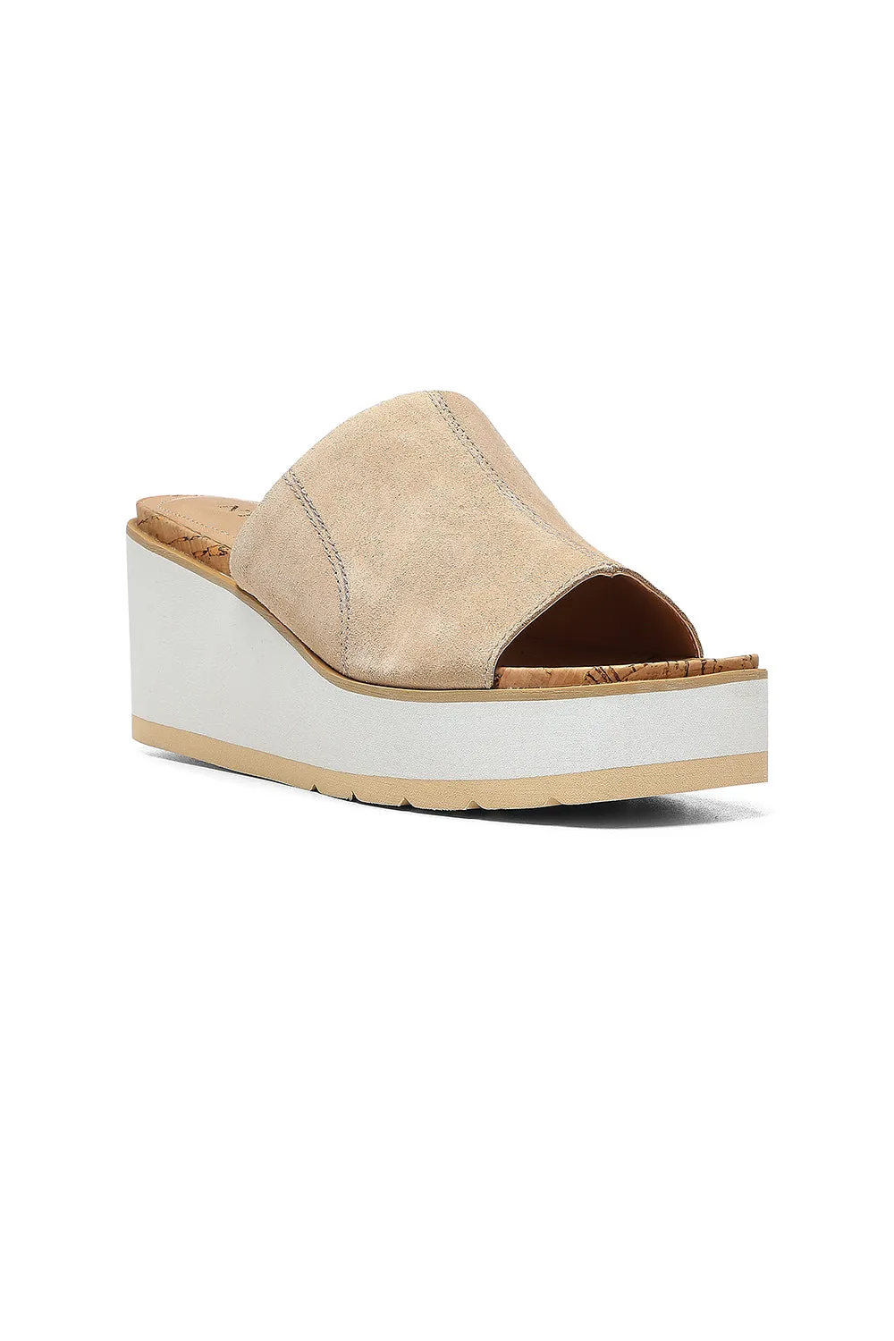 Rysa Wedge Sandals In Wide Width - Sand sold by NYDJ